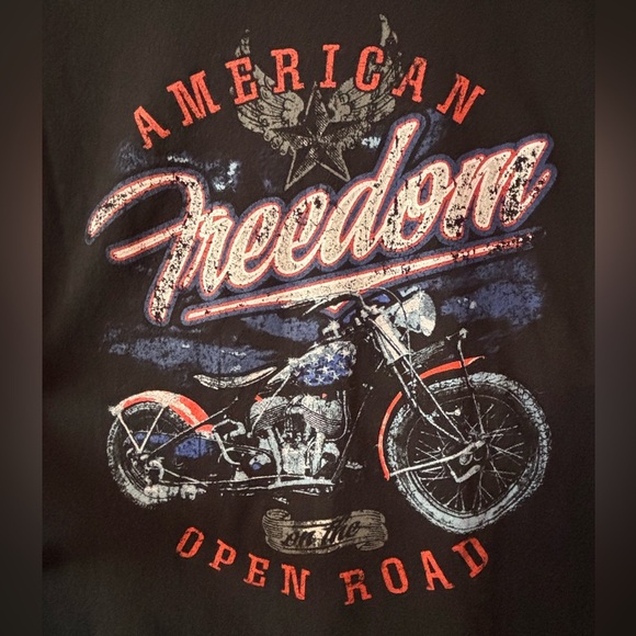 American Patriotic Biker Tshirt - Picture 2 of 6